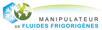 Logo manipulateur de fluides frigorigènes